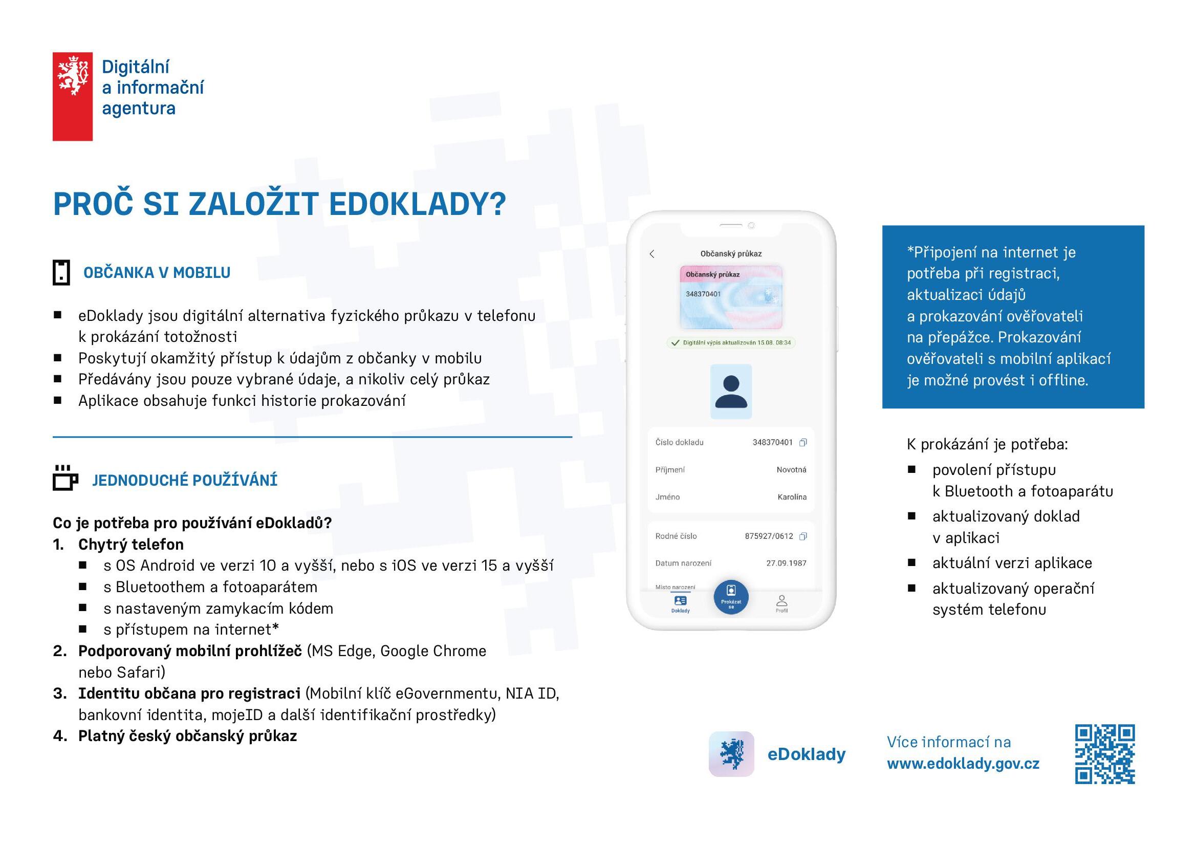 Obrázek - informační leták e-doklady e-doklady